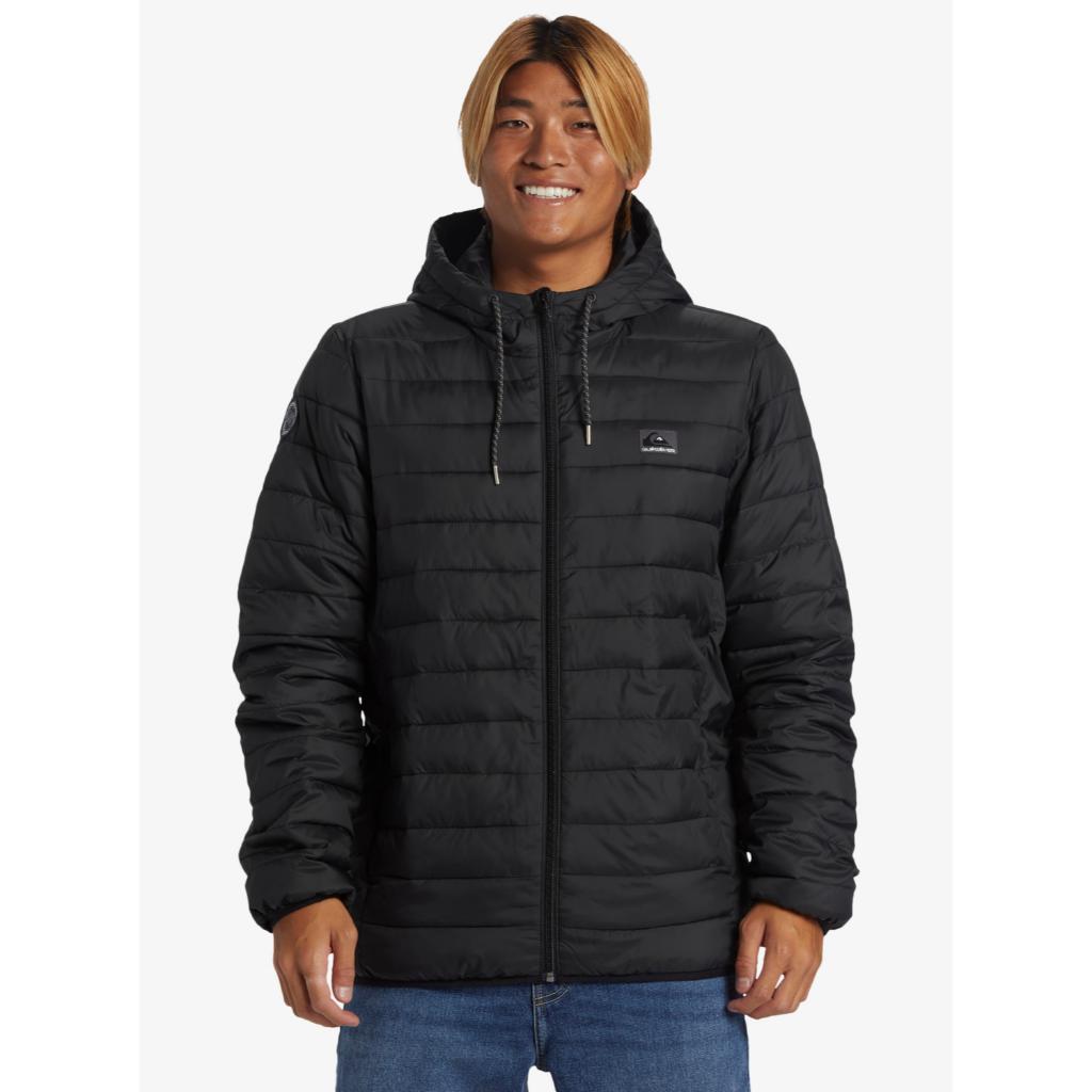 Scaly Hooded Puffer Jacket