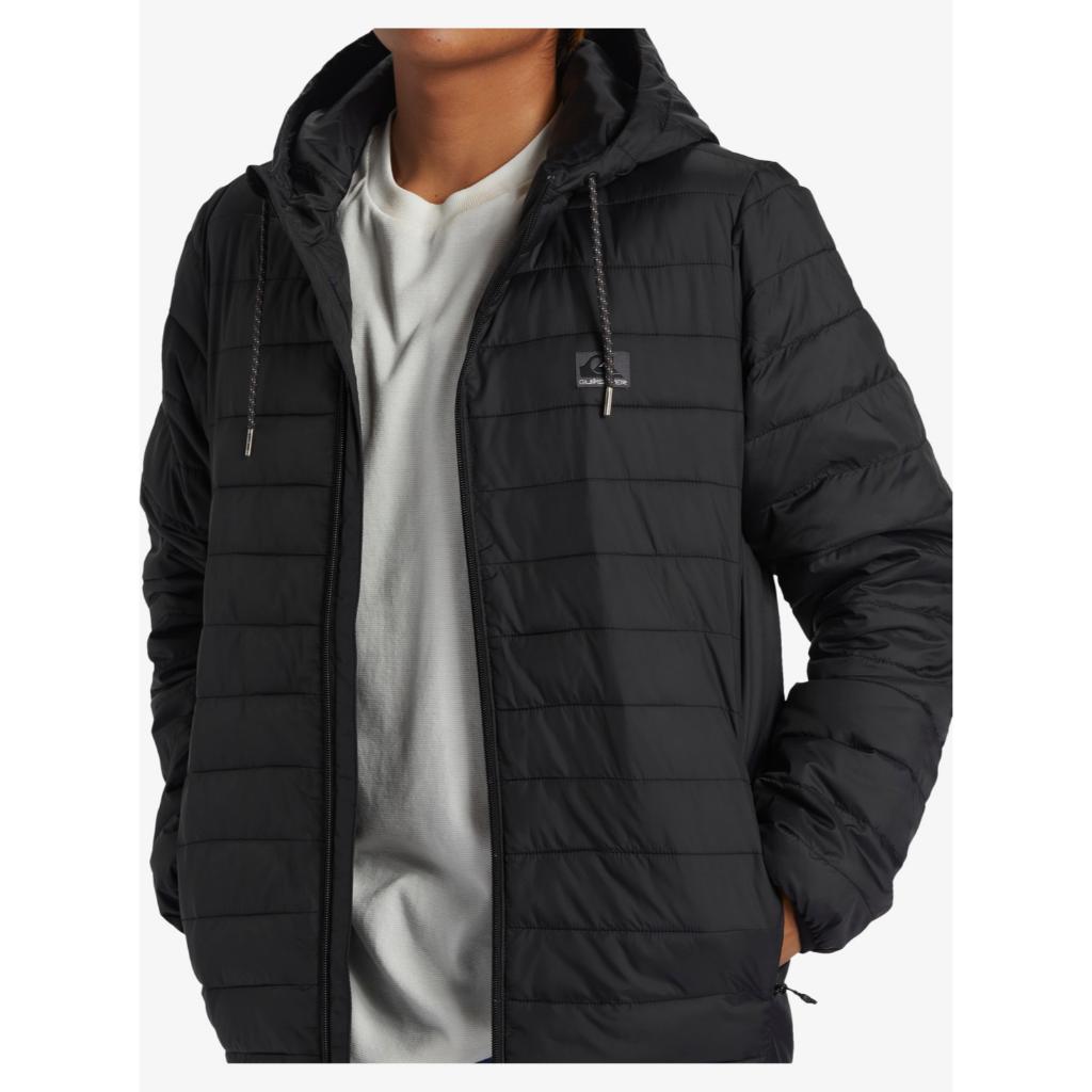 Scaly Hooded Puffer Jacket