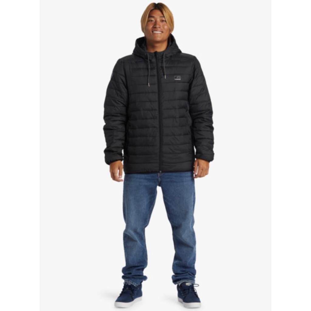 Scaly Hooded Puffer Jacket