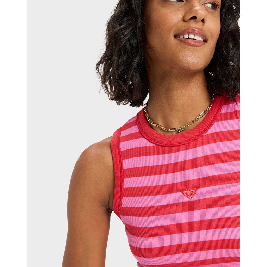 Womens Iconic Days Stripes Tank Top