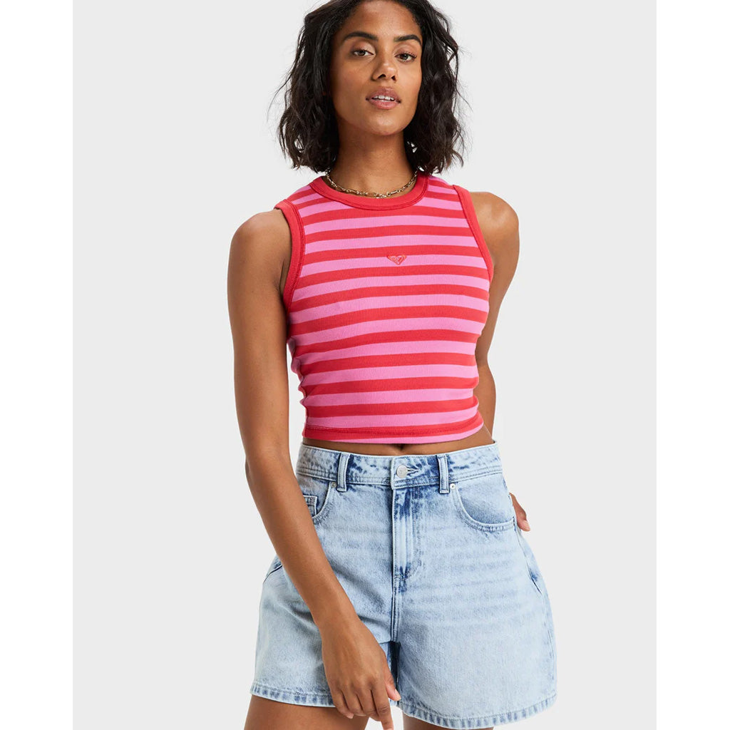 Womens Iconic Days Stripes Tank Top