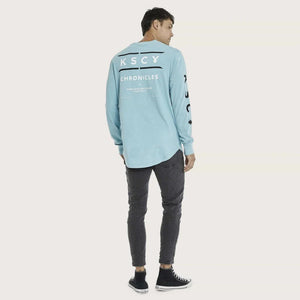 Fractured Dual Long Sleeve Curved Tee