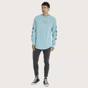 Fractured Dual Long Sleeve Curved Tee