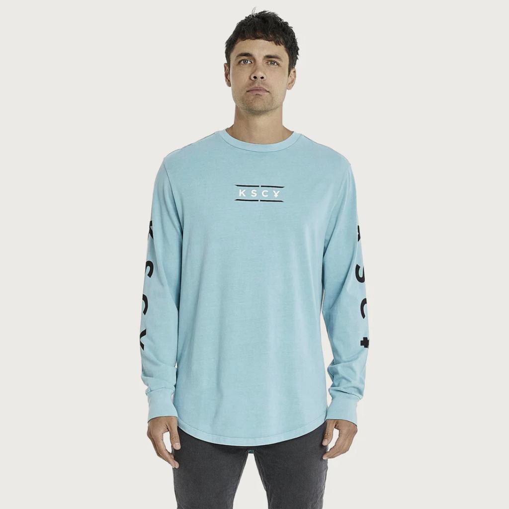 Fractured Dual Long Sleeve Curved Tee