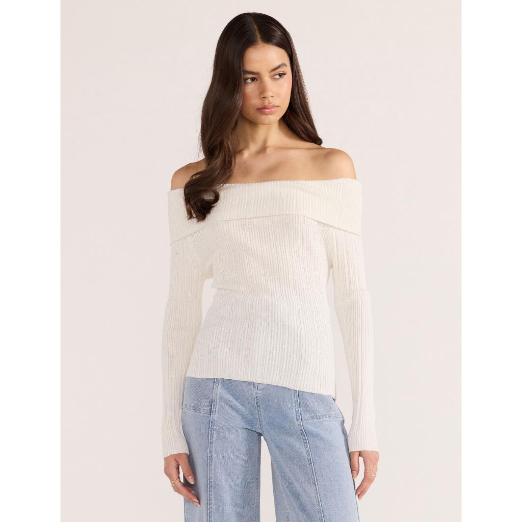Zoe Off Shoulder Knit Top