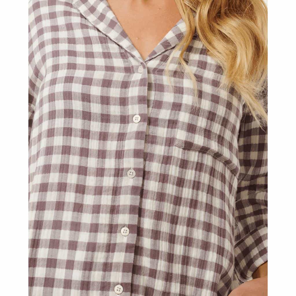 Premium Surf Check Long Sleeve Button Shirt