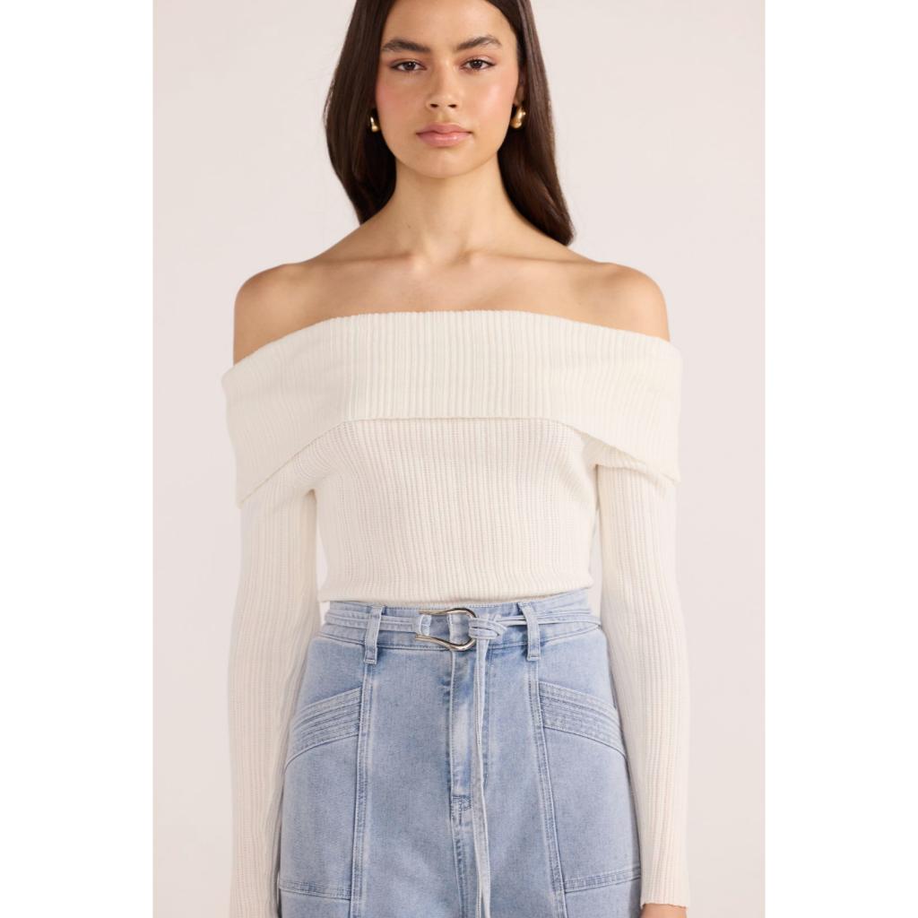 Zoe Off Shoulder Knit Top