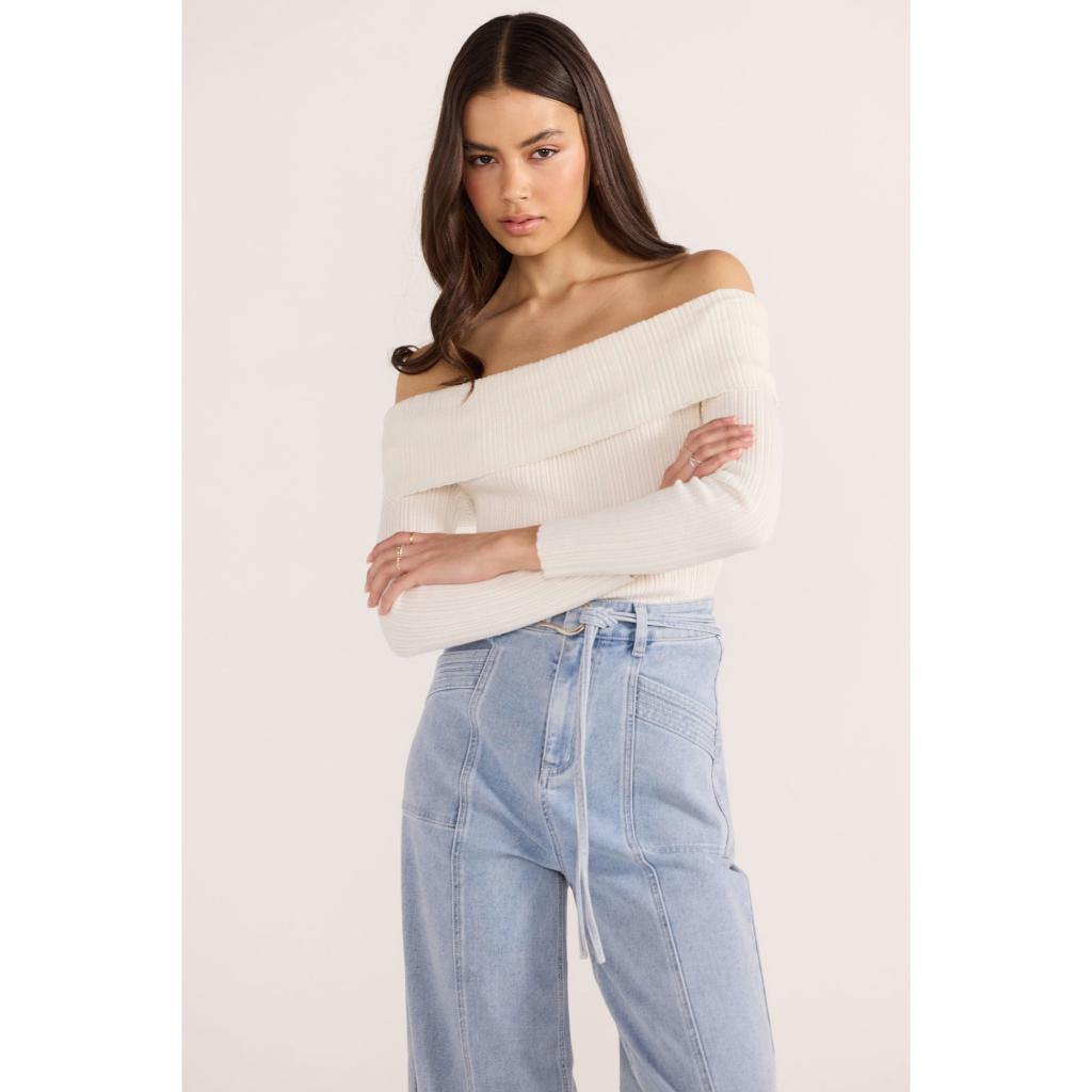 Zoe Off Shoulder Knit Top
