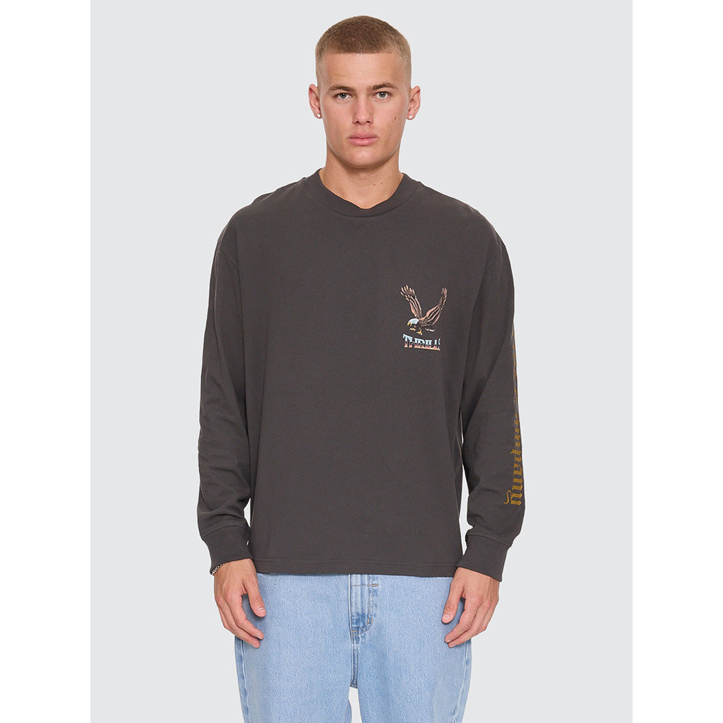 Seen &amp; Heard Oversize Box Crop Long Sleeve Tee
