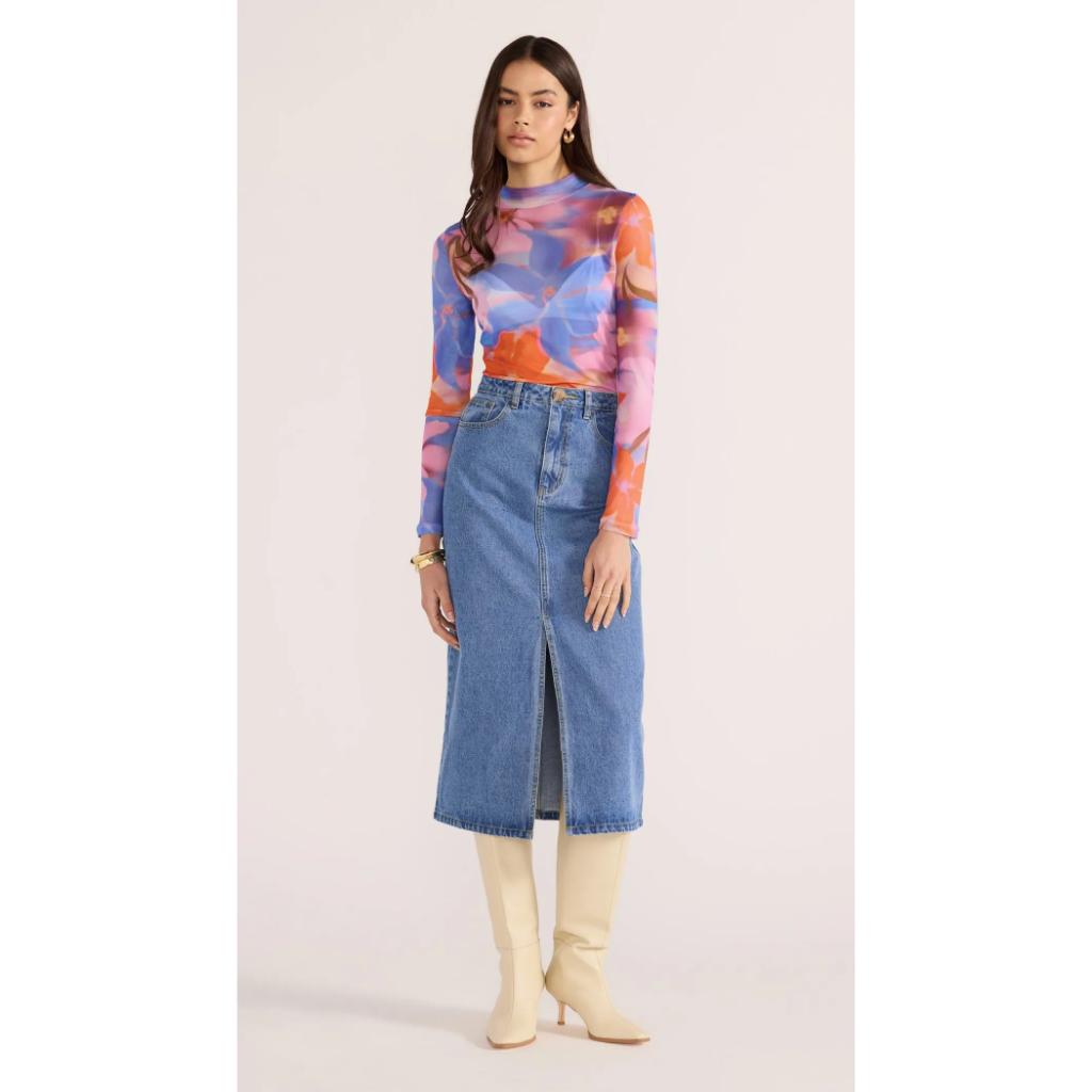 Sommer Mesh Skivvy Top