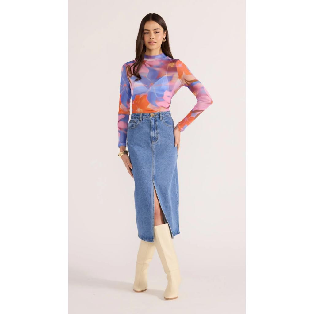 Sommer Mesh Skivvy Top