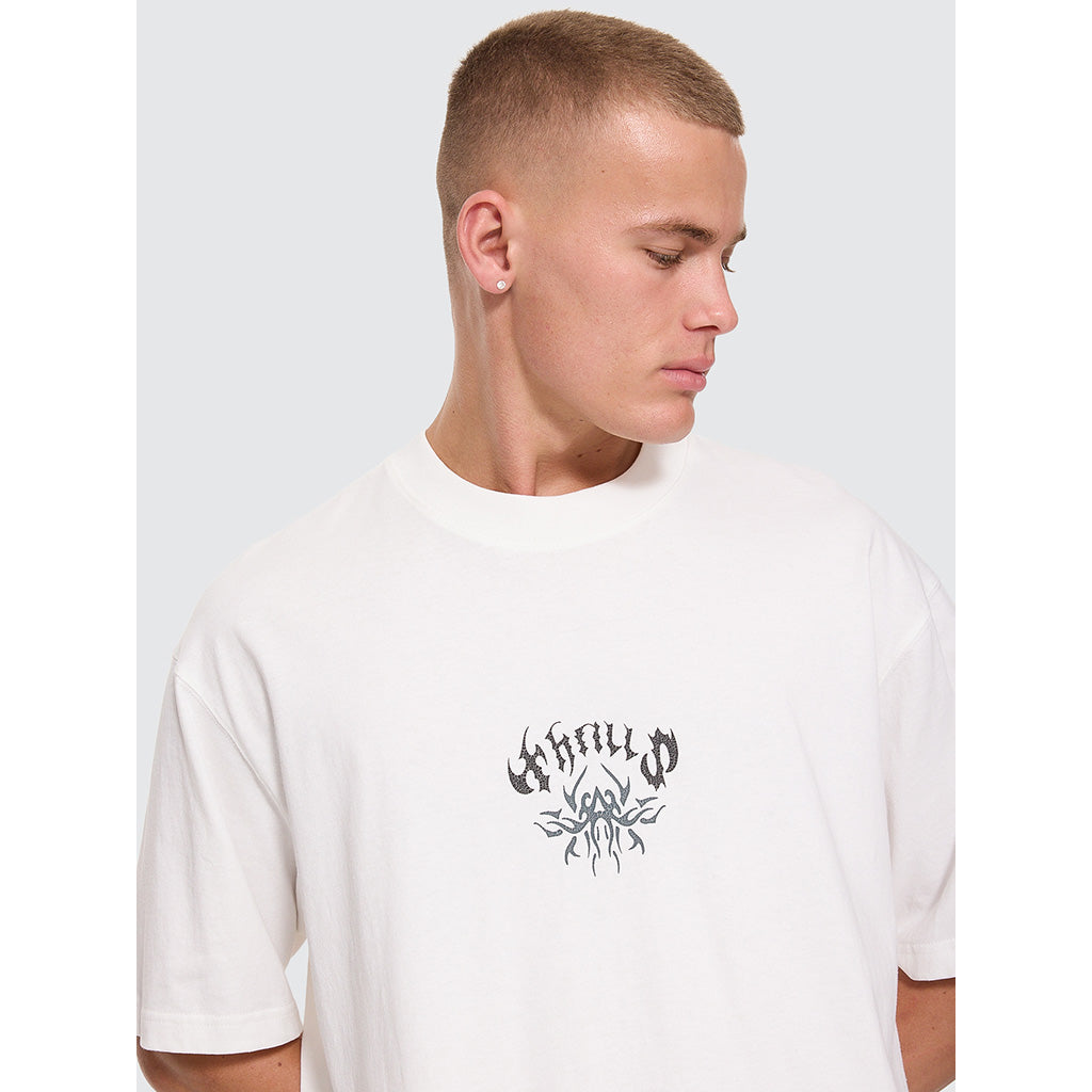 Stagger Oversize Box Crop T-Shirt