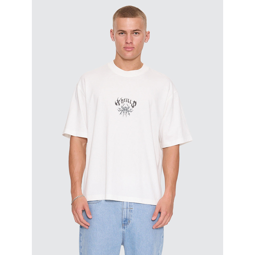 Stagger Oversize Box Crop T-Shirt