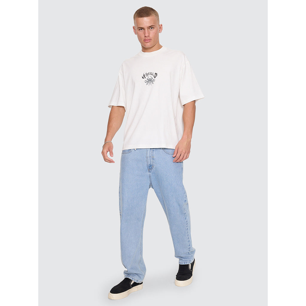 Stagger Oversize Box Crop T-Shirt