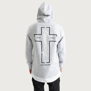 Trevor Hooded Layered Dual Curved Sweater