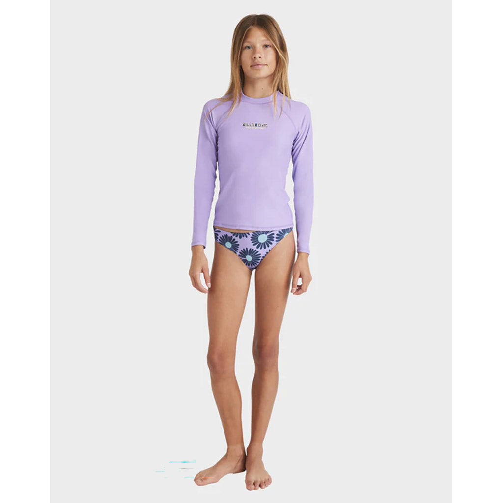 Girls Heat Wave Long Sleeve Rash Vest