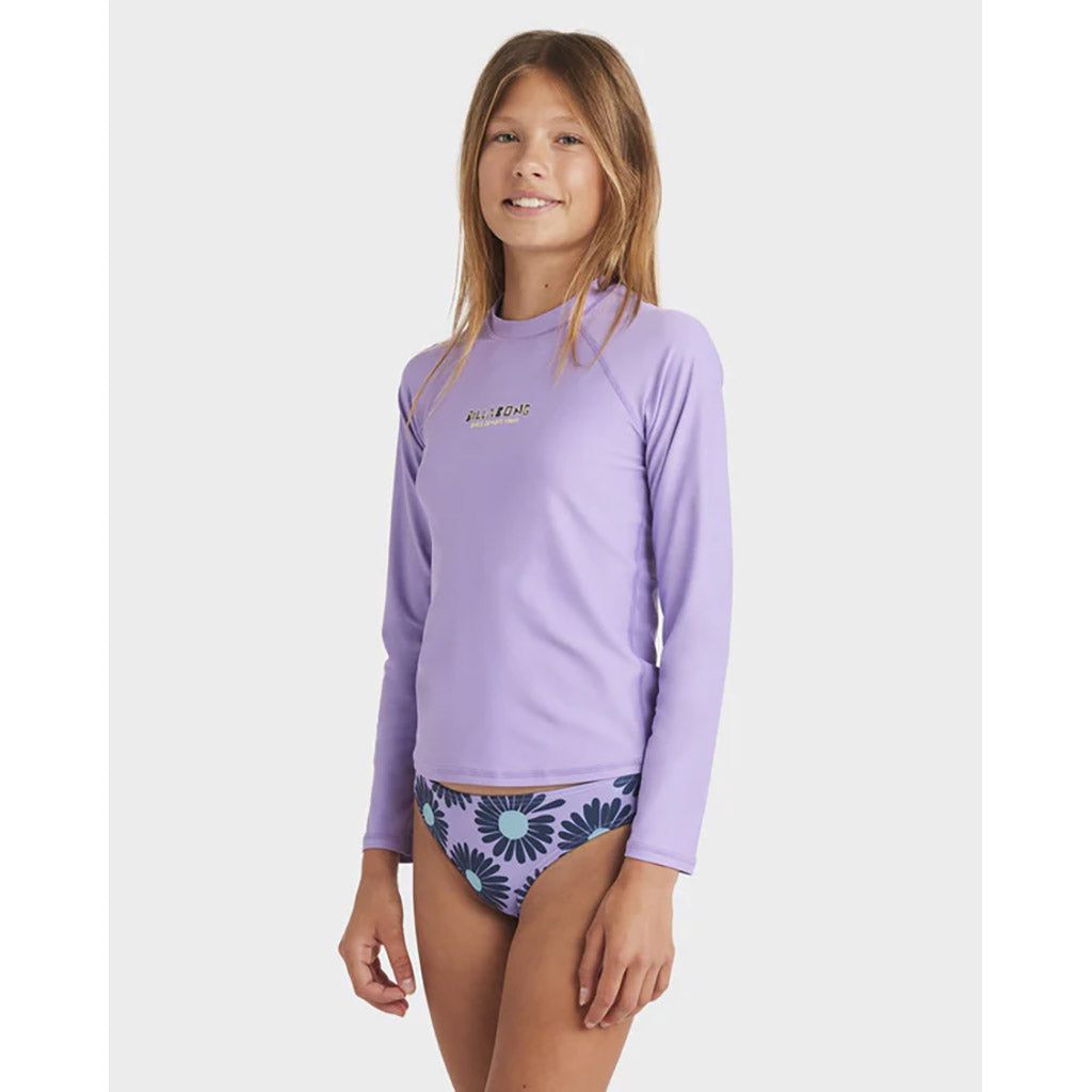 Girls Heat Wave Long Sleeve Rash Vest