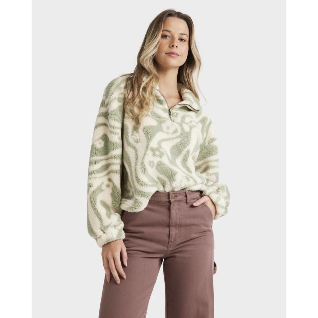 Golden Groove Half Zip Crew