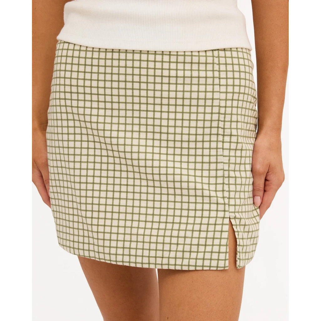 Break Line Mini Skirt
