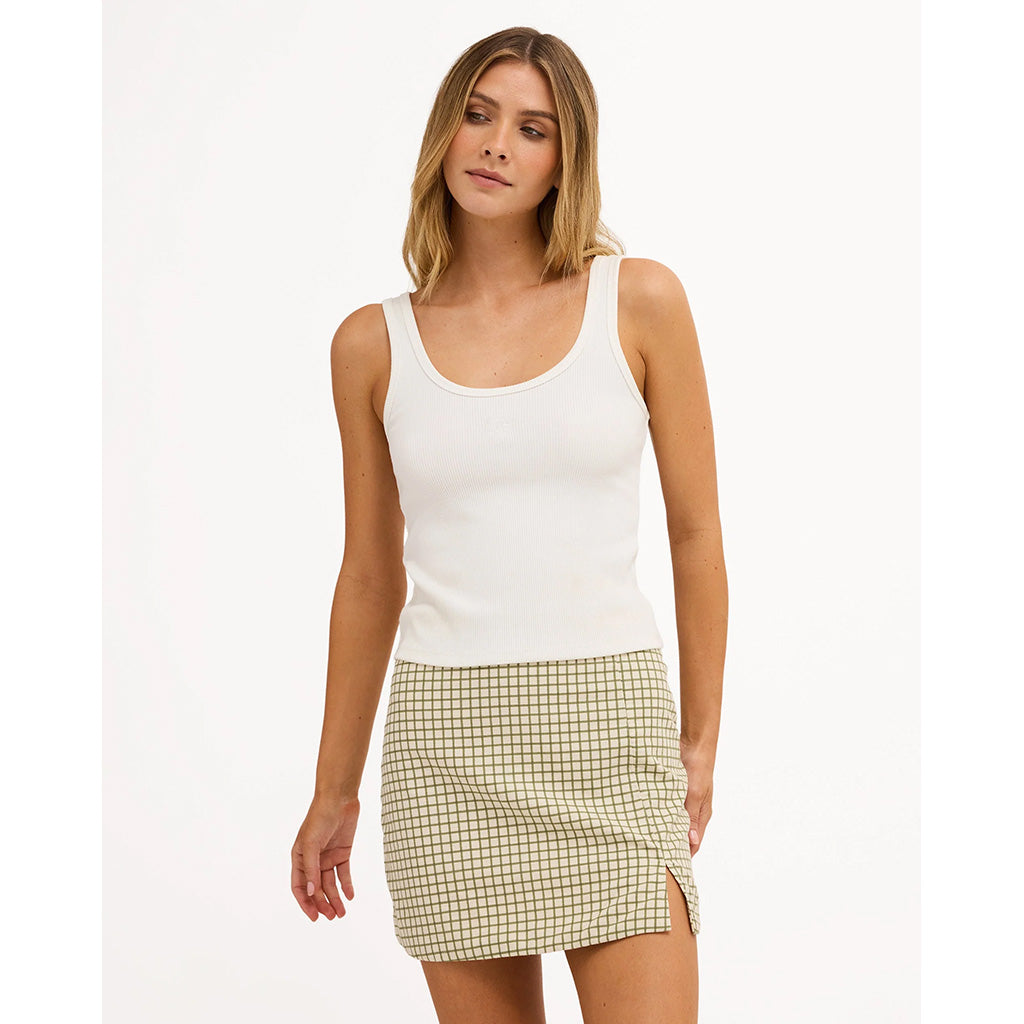 Break Line Mini Skirt