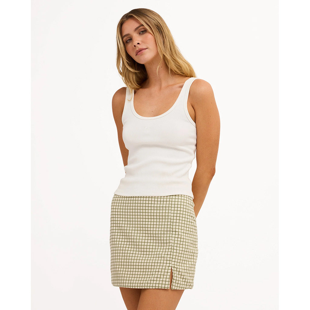 Break Line Mini Skirt