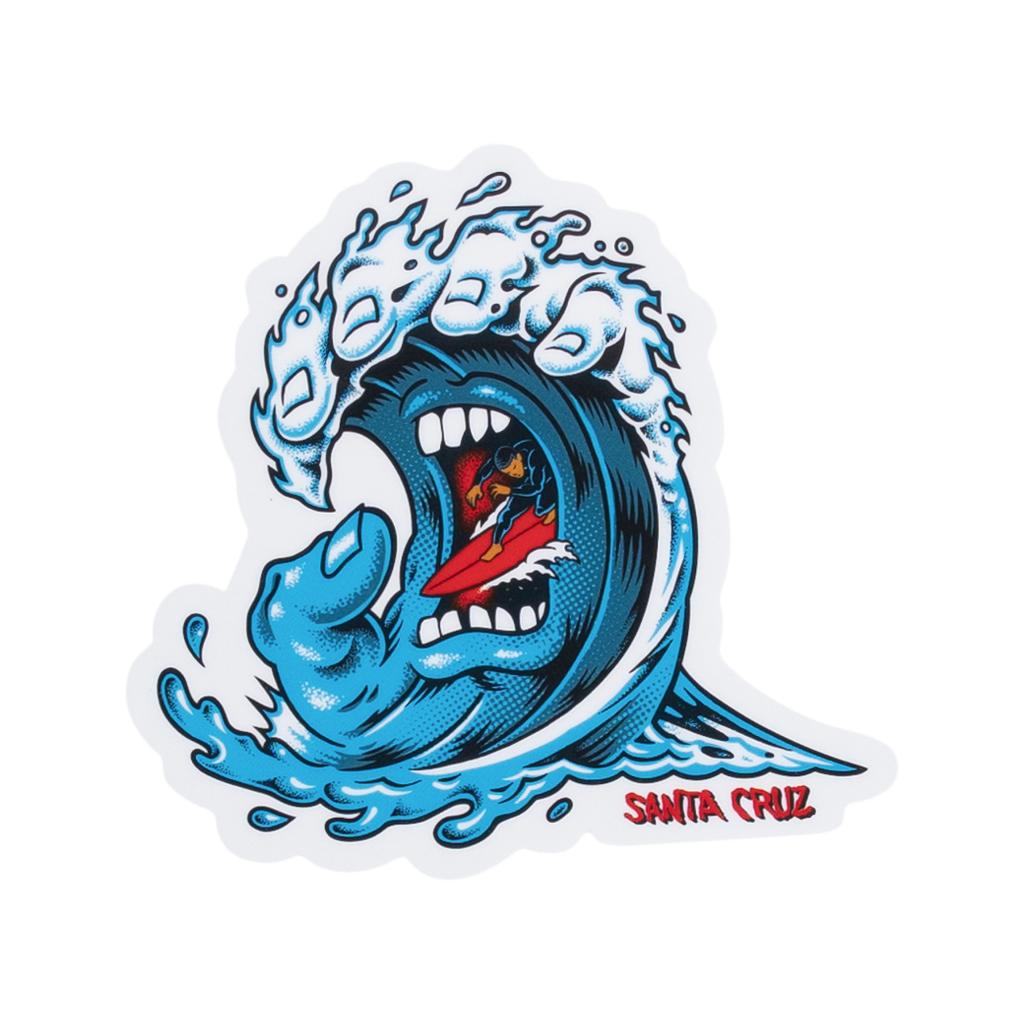 Screaming Wave Sticker