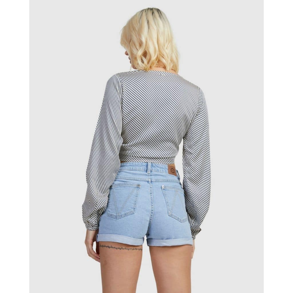 Eclipse Long Sleeve Tie Front Top