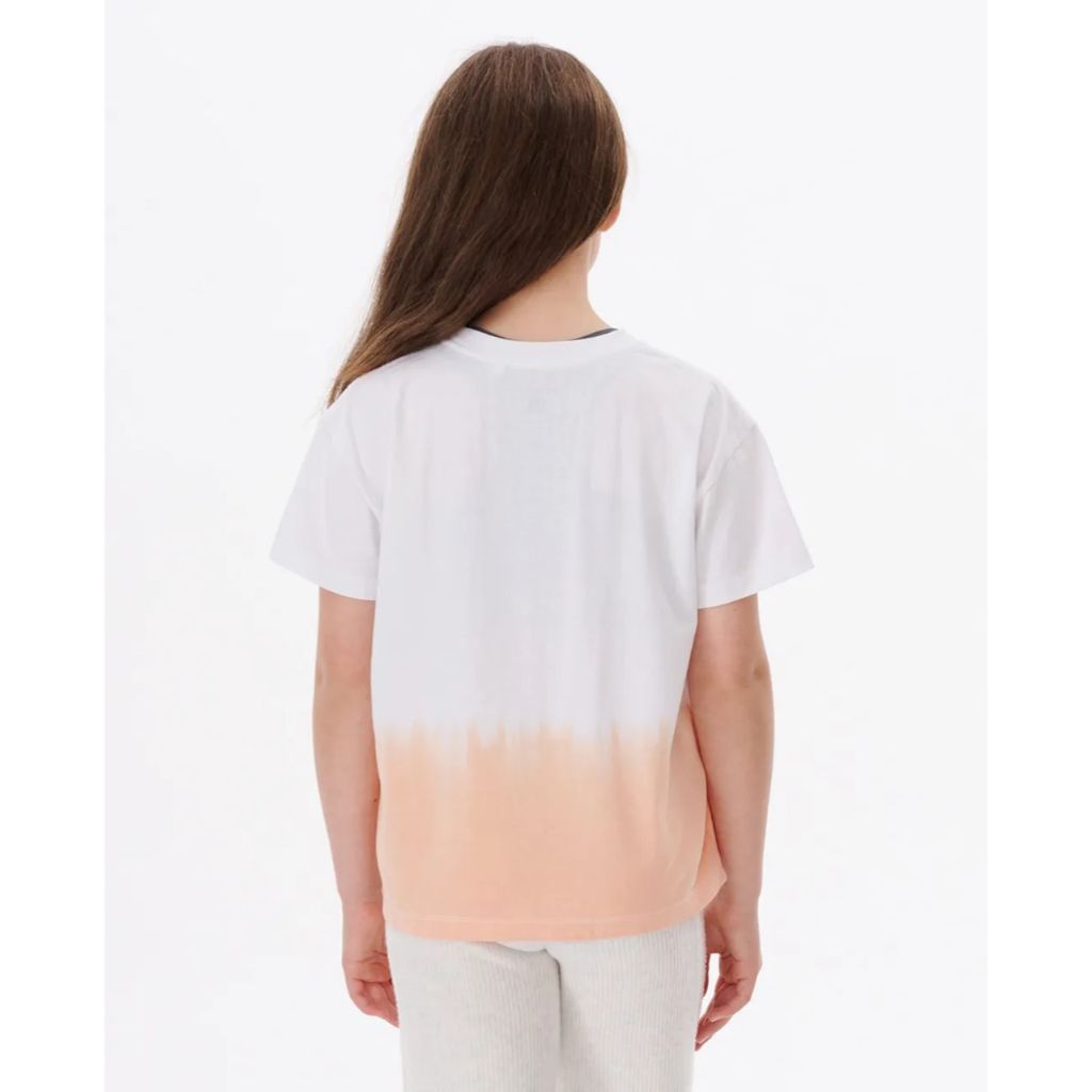 Girls Surf Check Dye Tee
