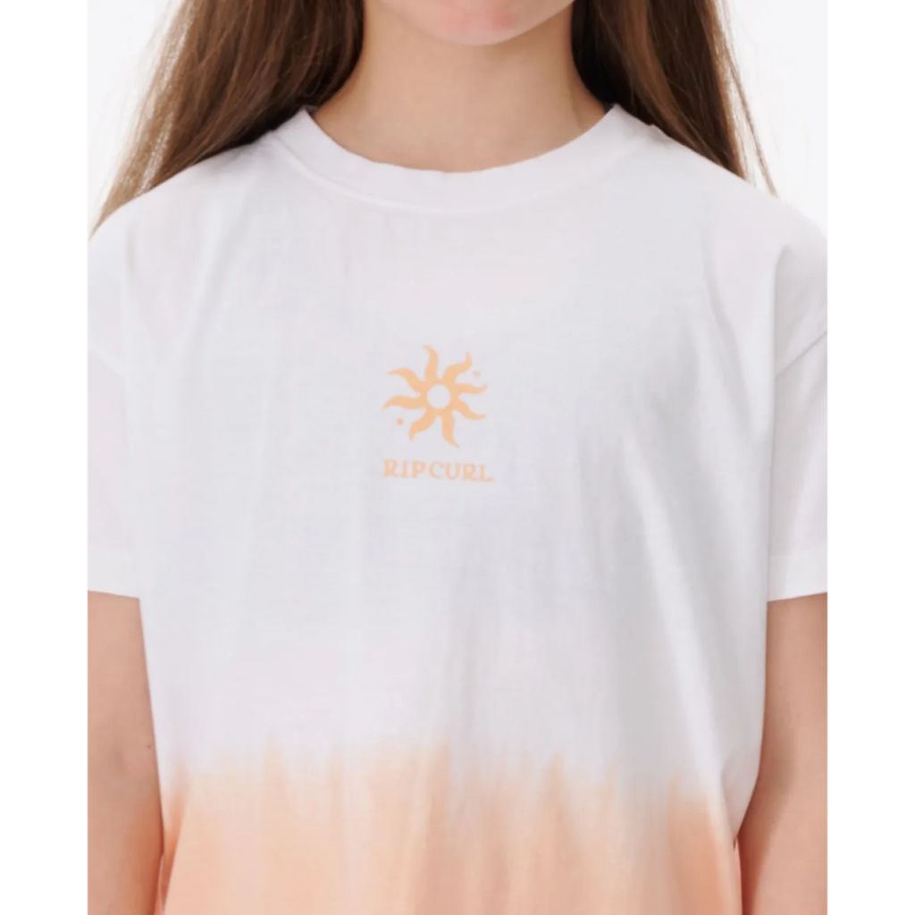 Girls Surf Check Dye Tee