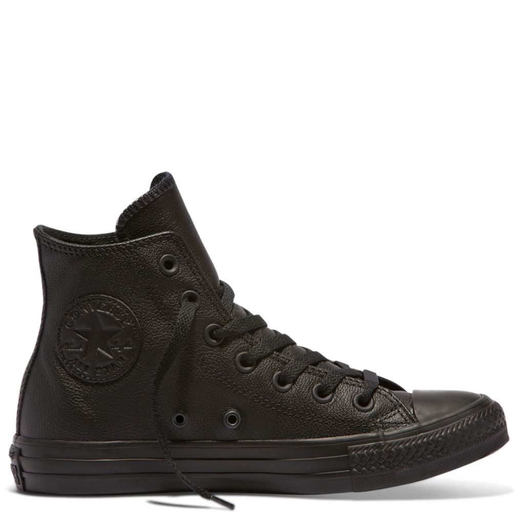 Chuck Taylor All Star Leather High Top Black Mono