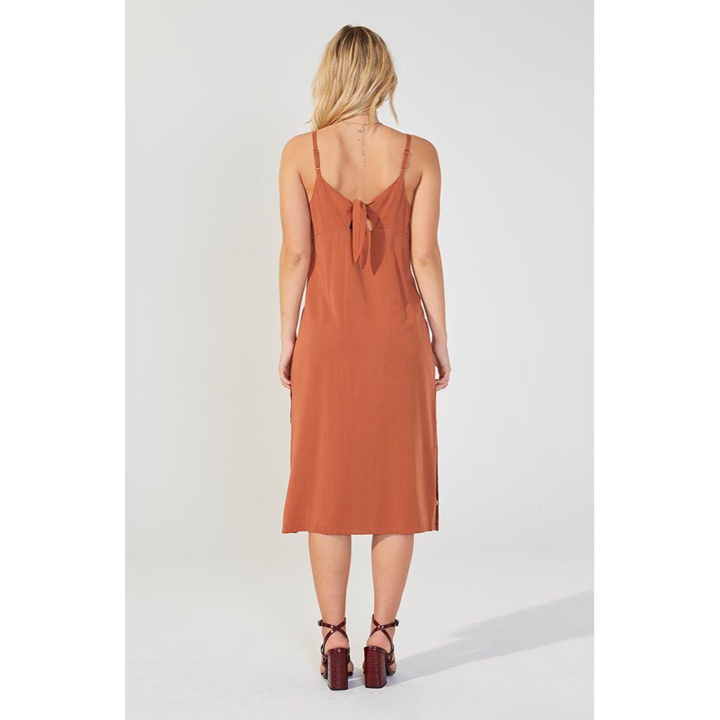 Allora Tie Back Slip Dress