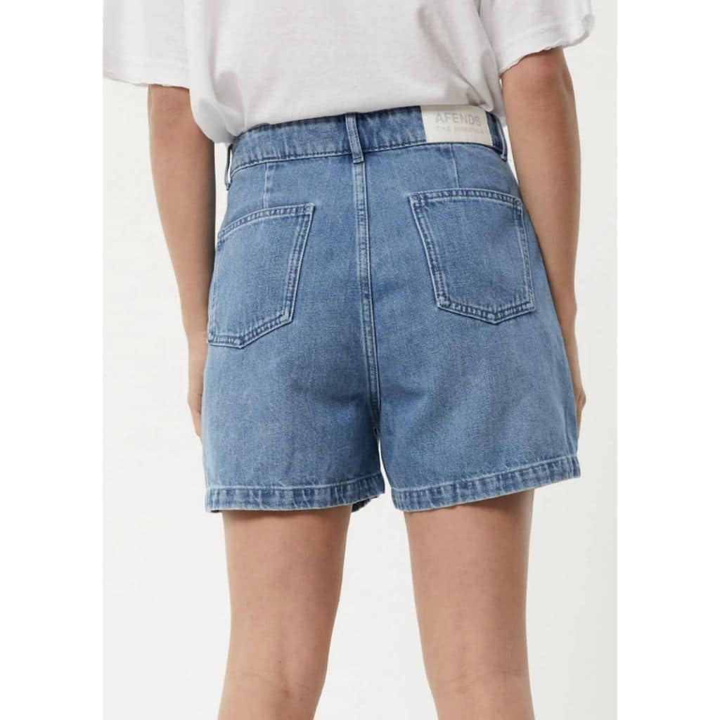 Seventy Threes Hemp Denim High Waisted Shorts