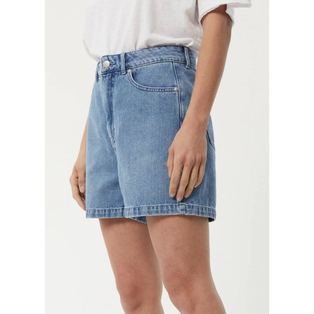 Seventy Threes Hemp Denim High Waisted Shorts