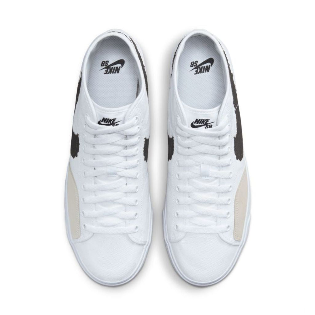 Nike sb sale blazer low white