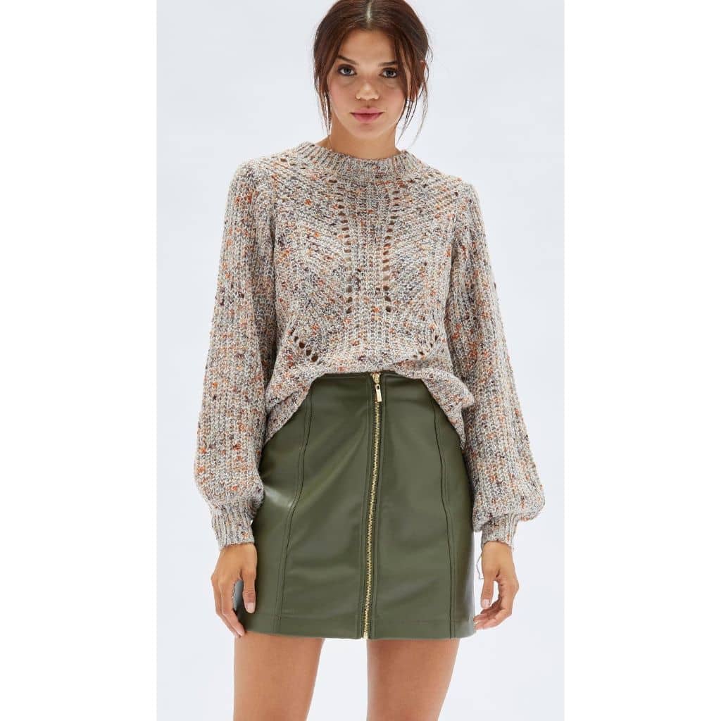 Zahlee PU Mini Skirt