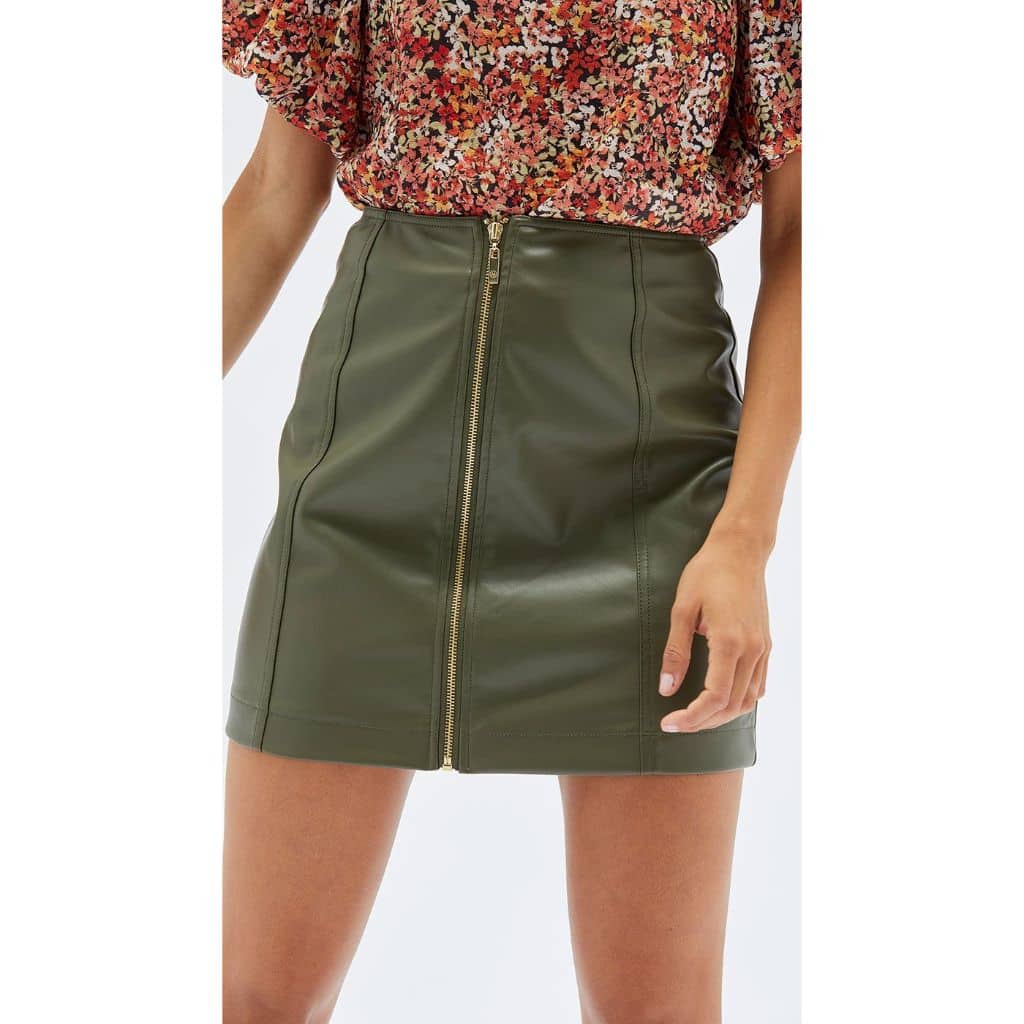 Zahlee PU Mini Skirt