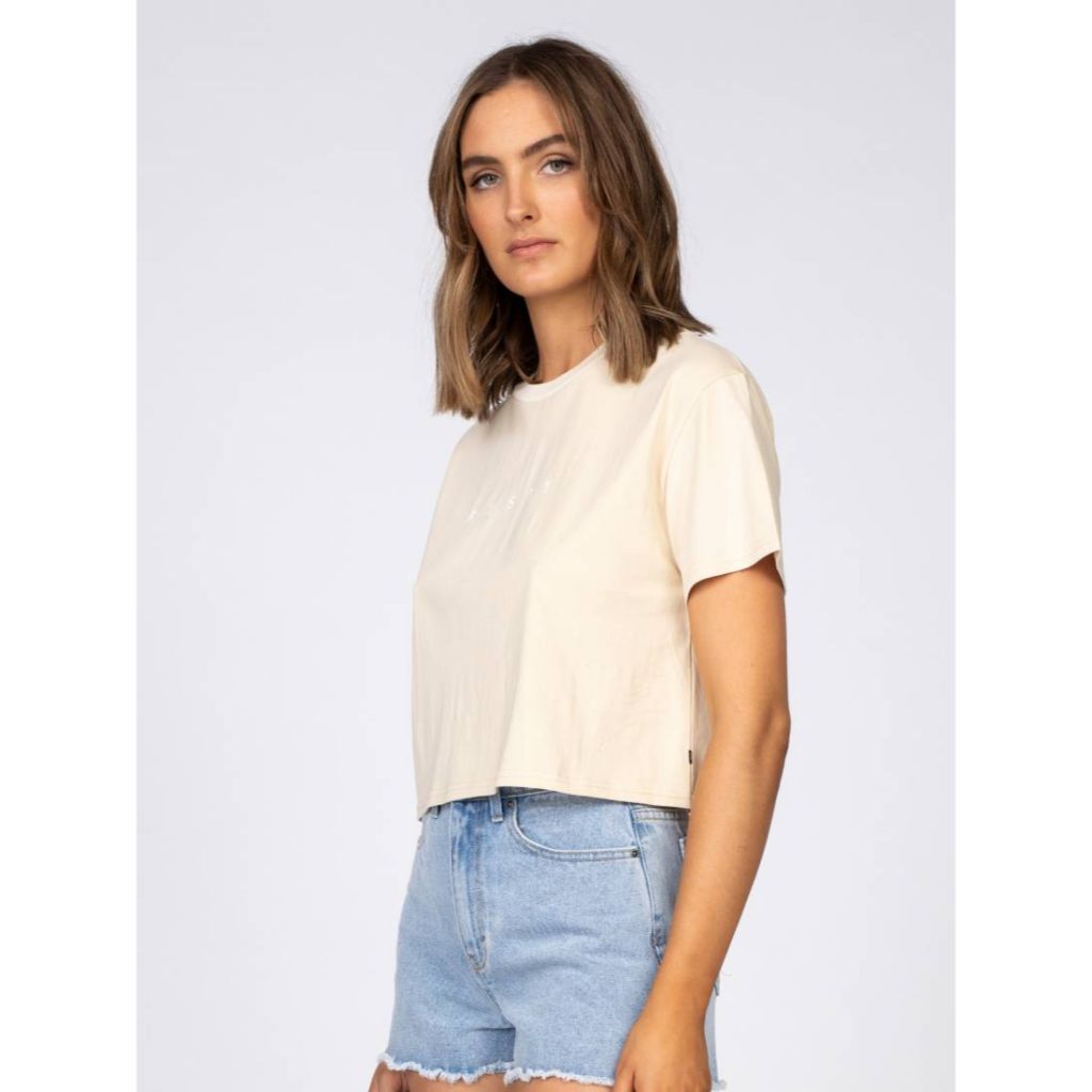 Rusty Essentials Easy Fit Crop Tee