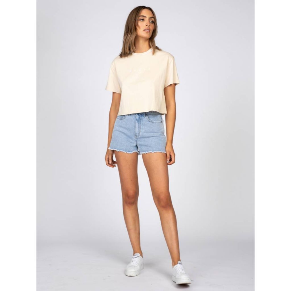 Rusty Essentials Easy Fit Crop Tee