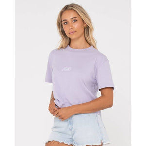 Rusty Script Relaxed Fit Crop