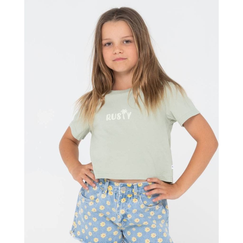 Girls Rusty Palm Crop Tee