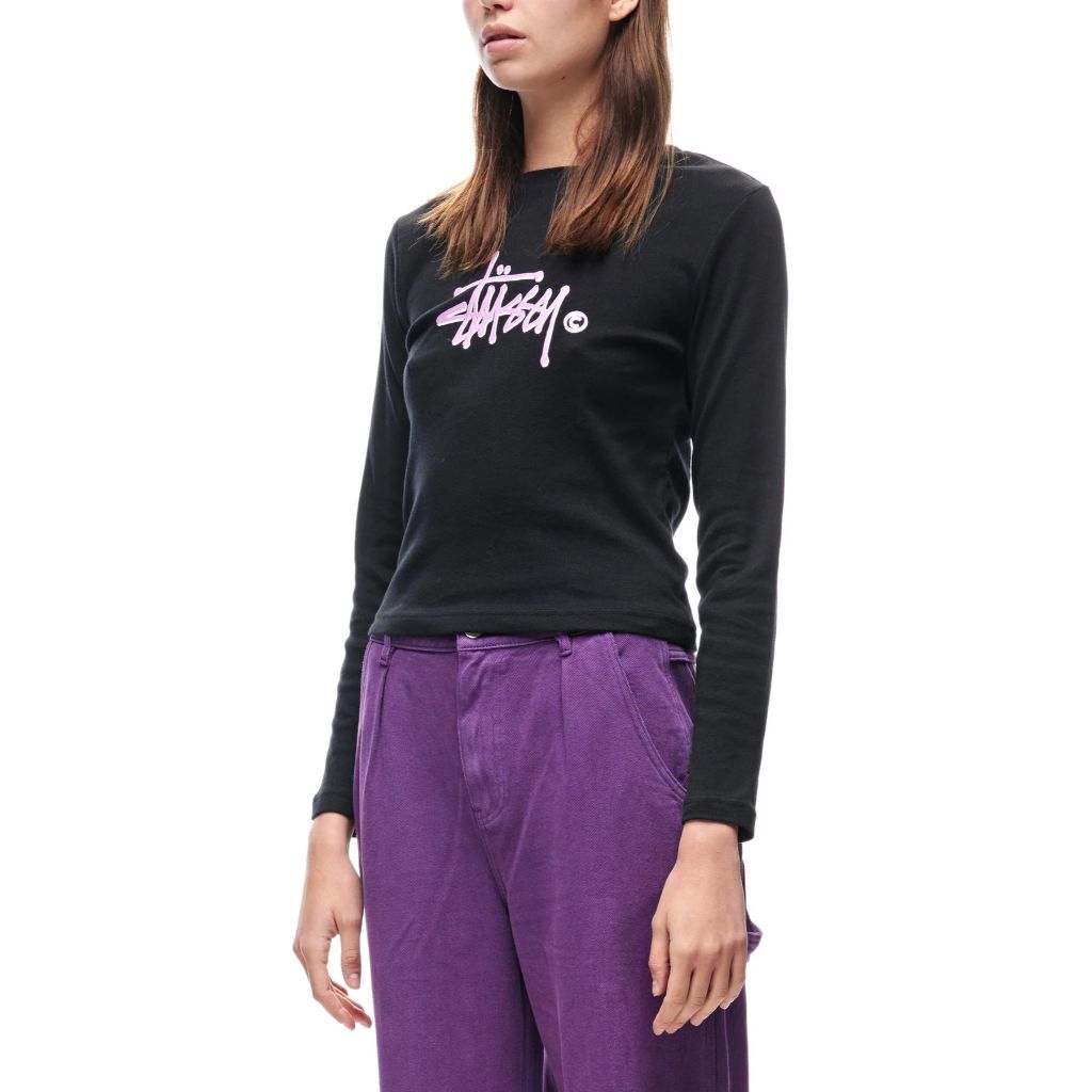 Graffiti Rib Long Sleeve Tee