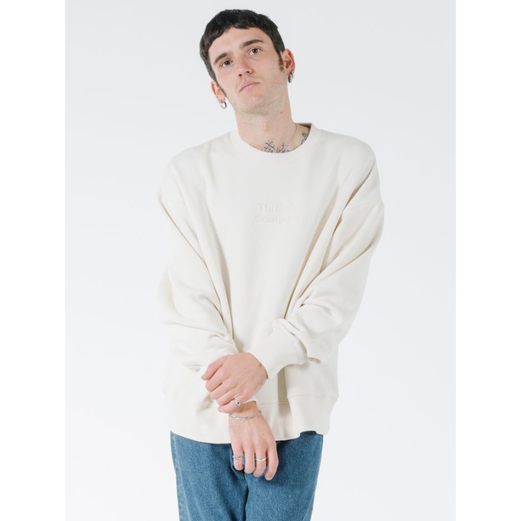Tonal Stacked Thrills Company Slouch Fit Crew