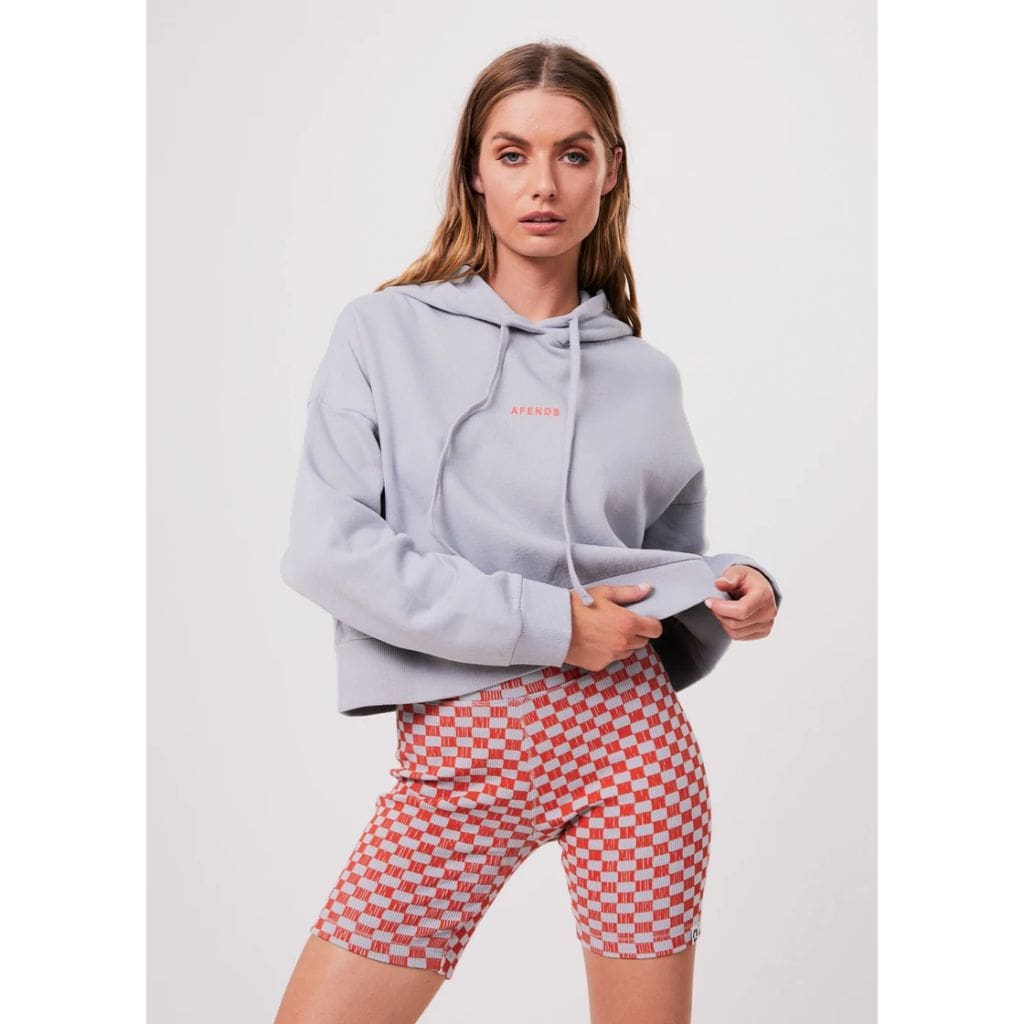 Carvings Recycled Crop Hoodie