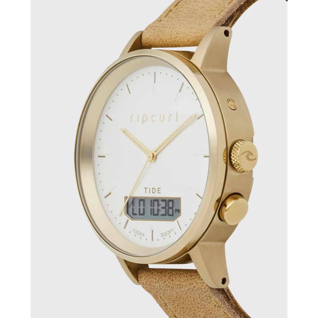 Circa Tide Digital Leather Watch