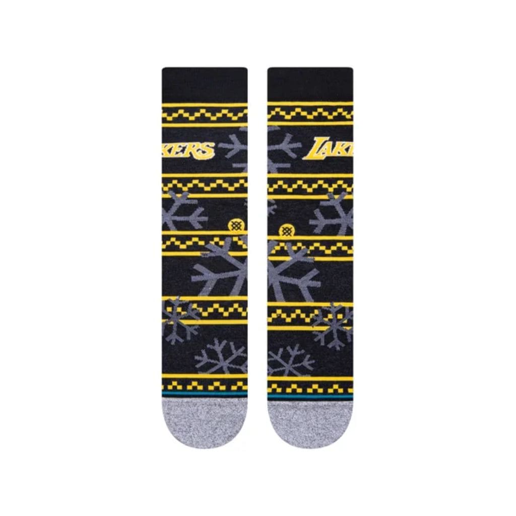Lakers Frosted 2 Crew Socks