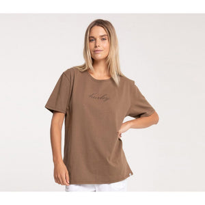 Cursive Hurley Womens T-Shirt