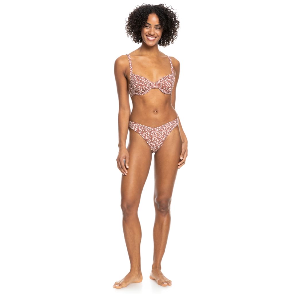 Love The Sunseeker Printed Rib Bikini Bottoms
