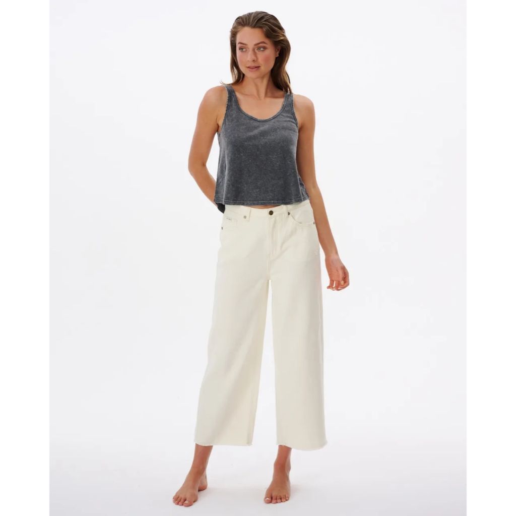 Sparrows Crop Wide Leg Denim Pant
