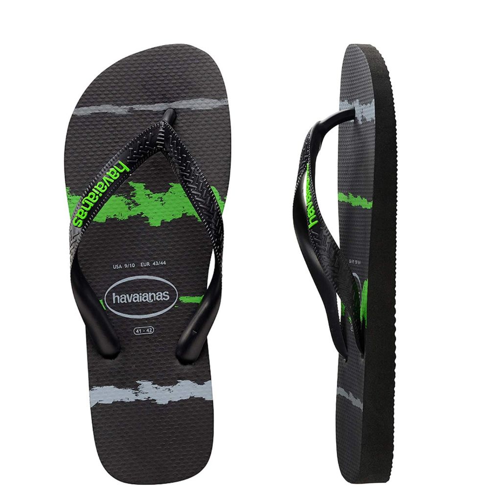 Kids Tropical Glitch Black/Neon Green