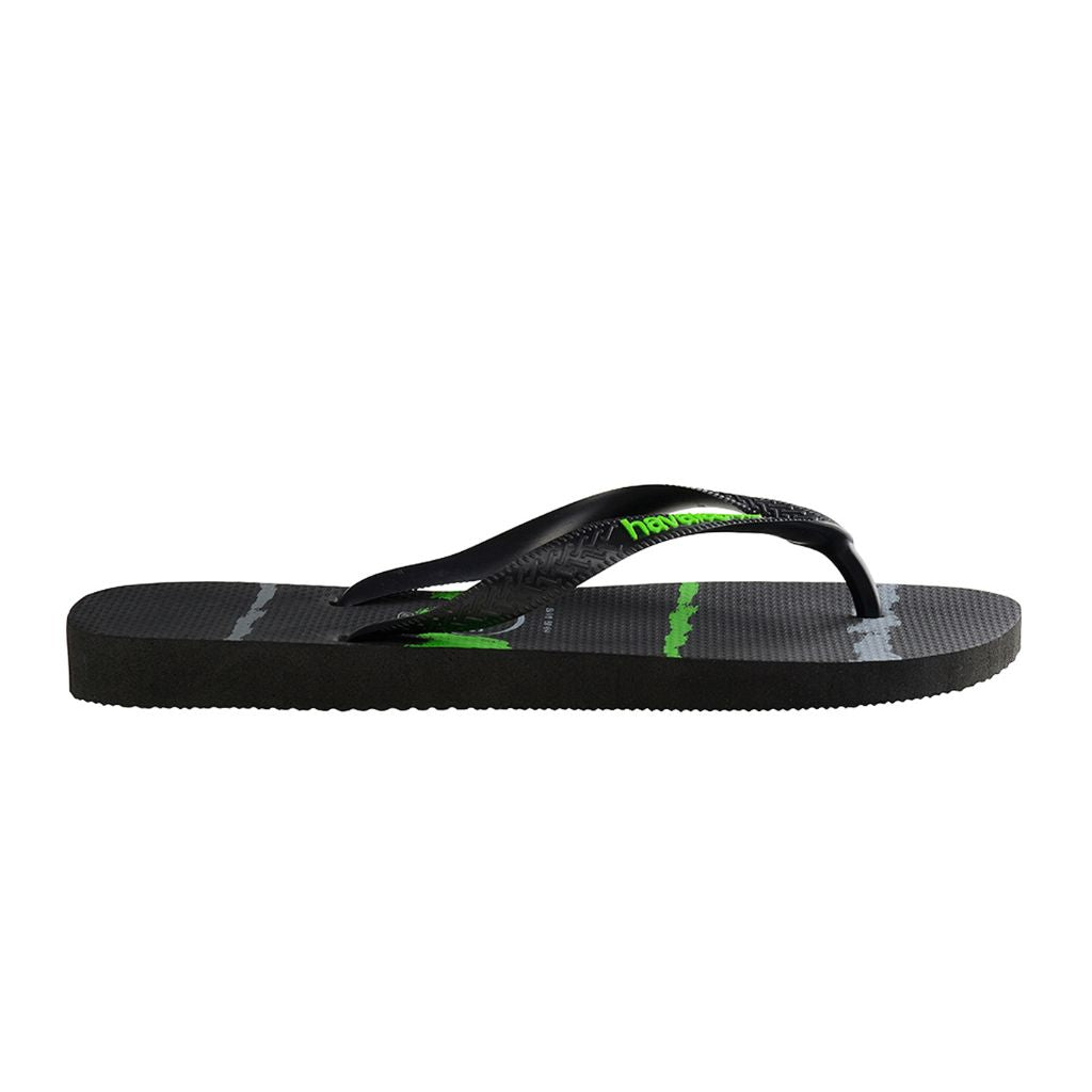 Kids Tropical Glitch Black/Neon Green